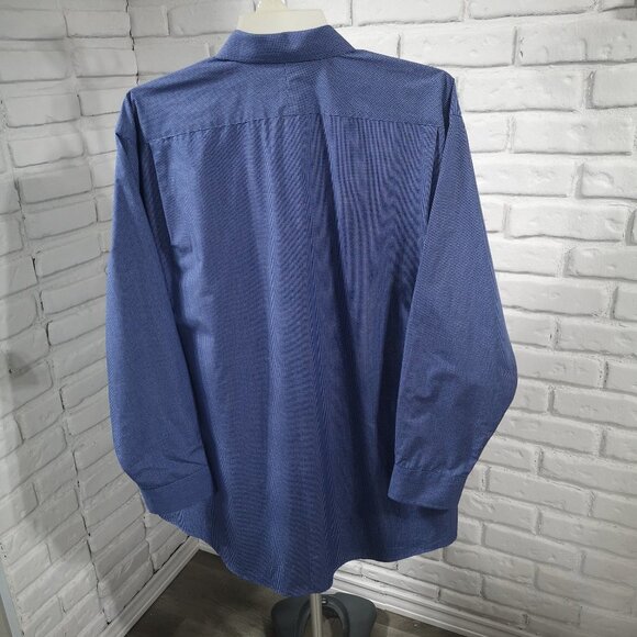 Lands' End Outfitters Men's Size 19 Tall Wrinkle Free Dress Shirt - Picture 2 of 13